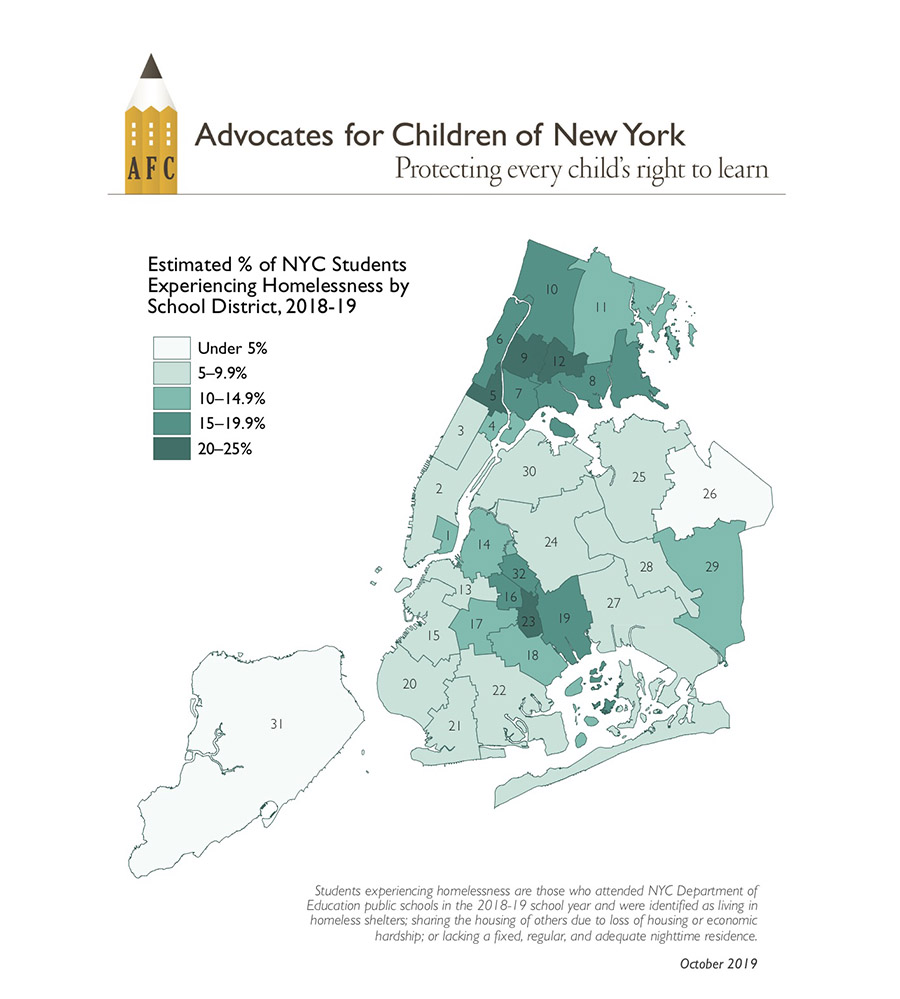 Nyc S Homeless Student Population Stabilized In 18 19 After A Decade Long Surge Report Finds But The Educational Crisis Continues The 74