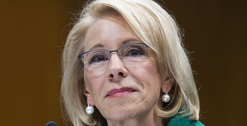 Back On Capitol Hill Devos Addresses Pointed Questions On Budget Coronavirus The 74