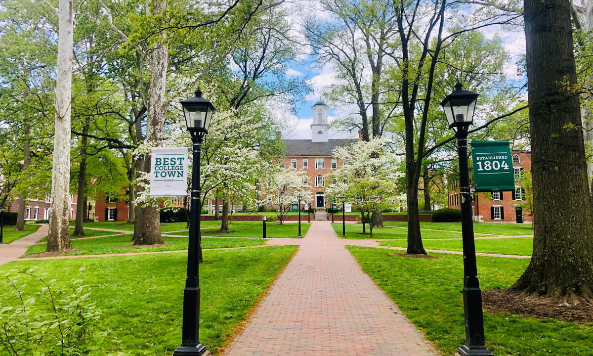 Ohio University campus stock photo