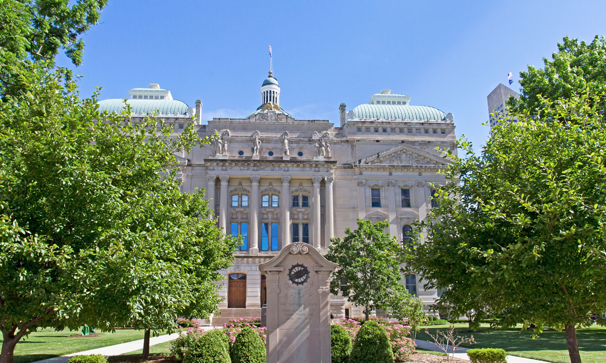 This is a photo of Indiana's State Capitol building.