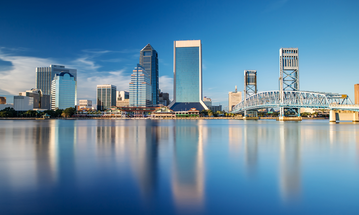 A photo of the Skyline of Jacksonville, Florida