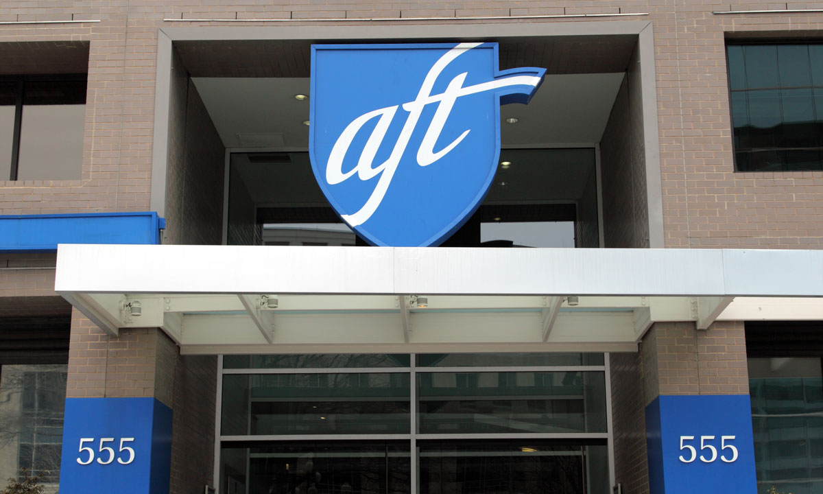 This is a photo of the American Federation of Teachers building in Washington, DC.