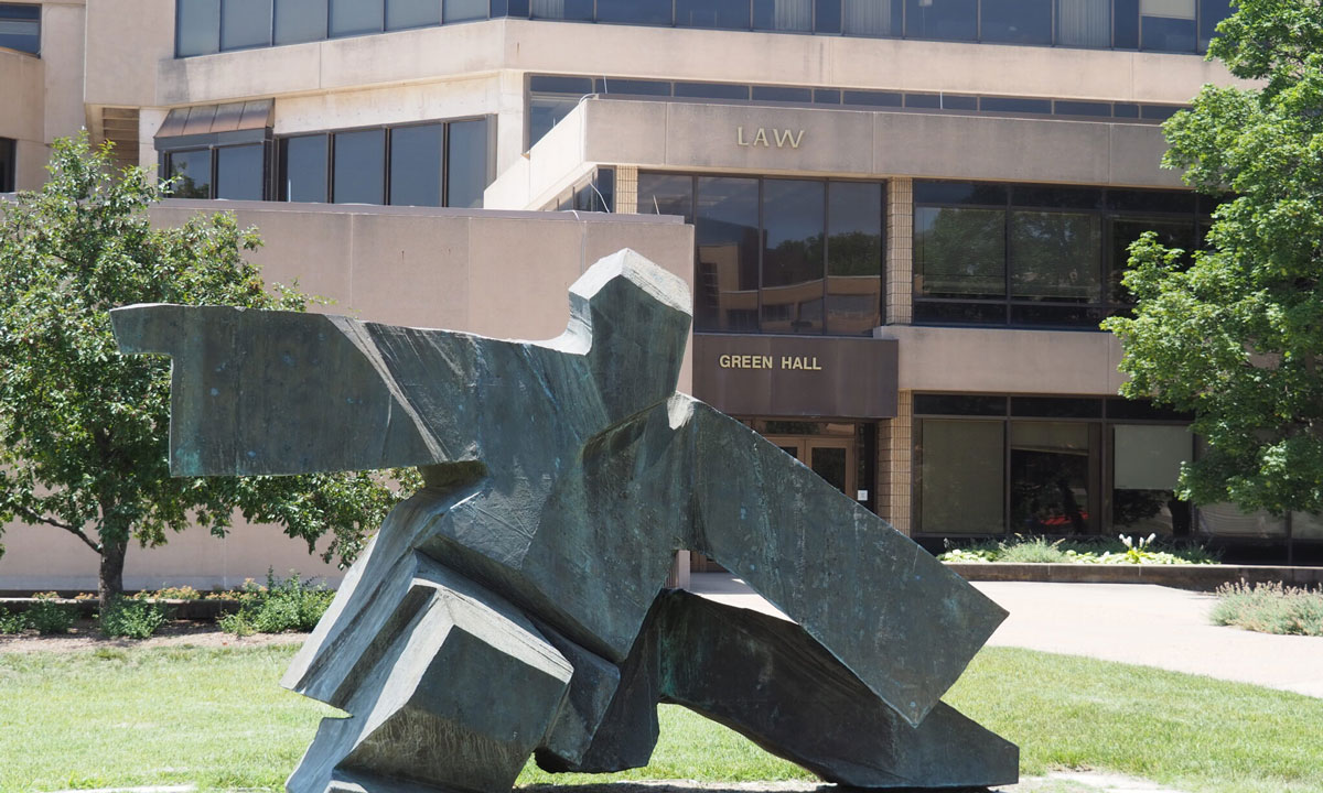 This is a photo of Green Hall at Kansas University.