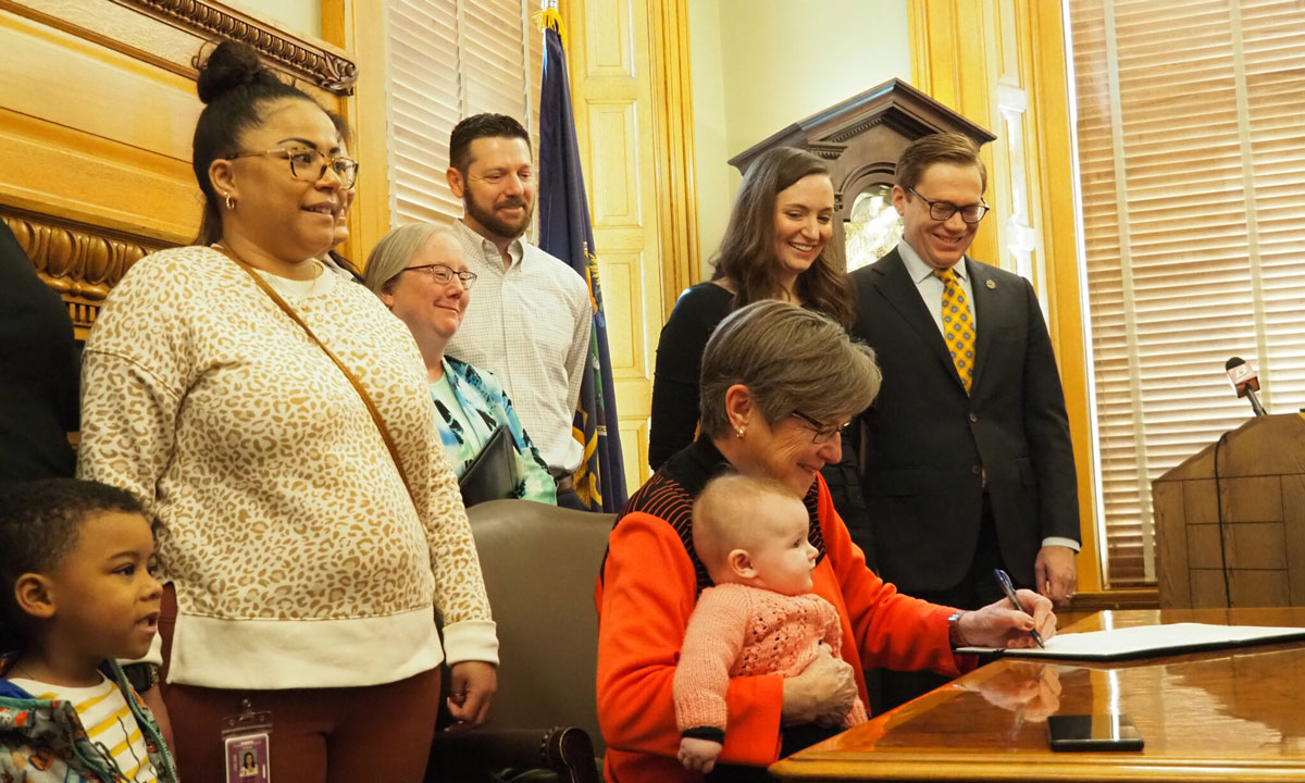 This is a photo of a Kansas early childhood task force.