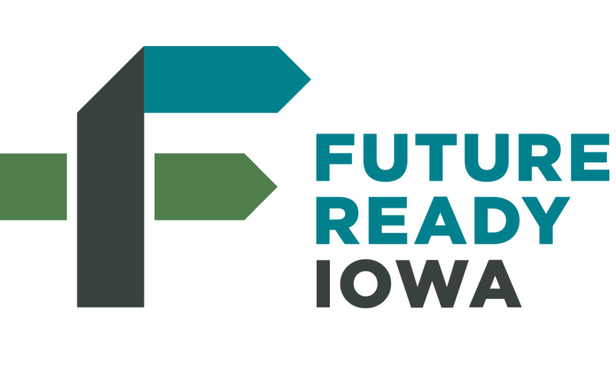 This is a graphic of the Future Ready Iowa logo.