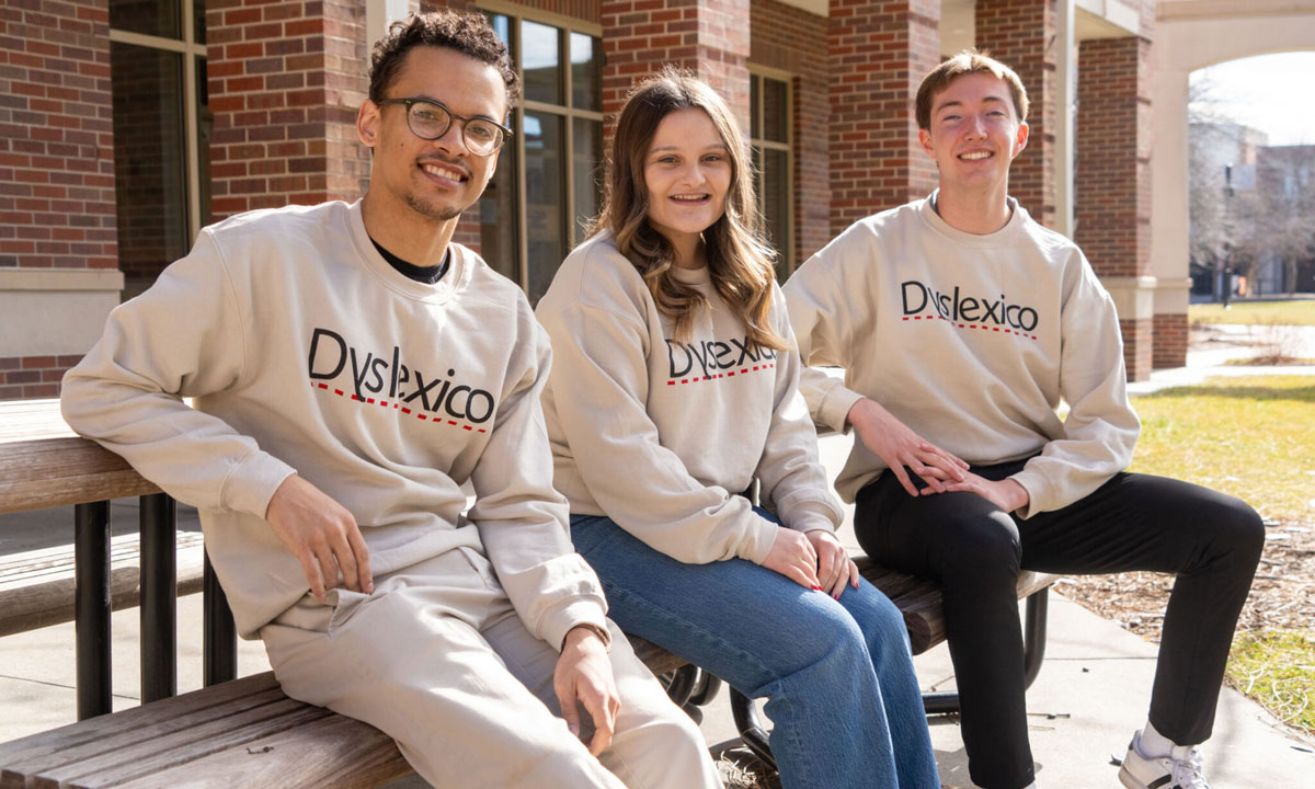 This is a photo of members of the Dyslexico team at the Unviersity of Nebraska-Lincoln