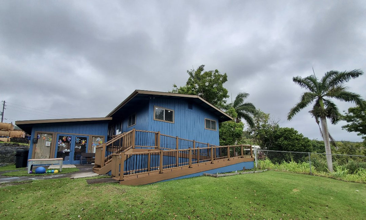 This is a photo of Ka Hale O Na Keiki Preschool on Hawaii island.