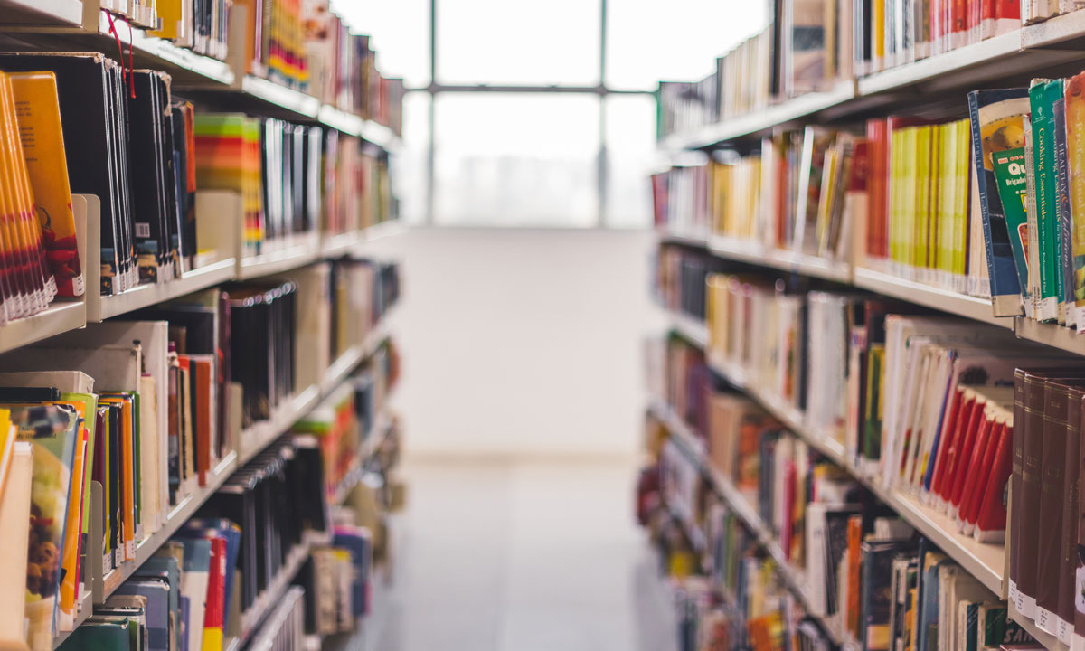 This is a photo of a school library.